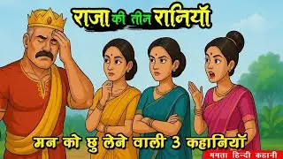 बादशाह की तीन रानिया, BADSHAH KI TEEN RANIYA, MAN KO CHU LENE WALI KAHANI, HINDI MORAL STORY