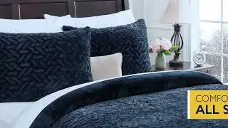 Chanasya Soft Cloud Faux Fur Duvet Set