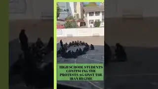 High school students continuing the protests against the Iran regime