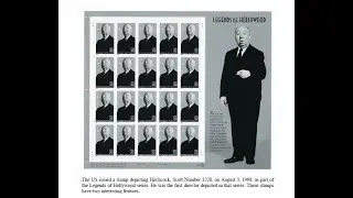 Alfred Hitchcock on Stamps