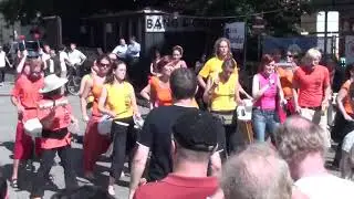 SambAttac beim Pflasterspektakel​ 2009 in Linz Afro Samba