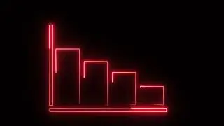 Neon Line Graph Animation | Stock Market & Business Chart Template | Data Visualization
