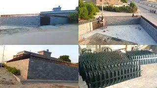 Boundary wall security grills designs under construction | AZIZ IRON STEEL WORKS