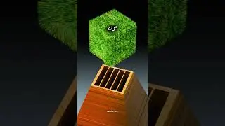🍃 Perfect Fit 🍃 Grass Wooden Physics Simulation in Blender 3D &mdash; Crisp, Fluid & Satisfying!