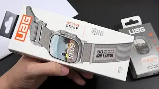 UAG Active Watch Strap and Glass Shield Plus for Apple Watch Ultra 2