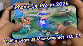 ЛУЧШЕ БЕРИТЕ 13 PRO! || Тест игры Mobile Legends Max Graphics 120 FPS на iPhone 14 Pro в 2025 году