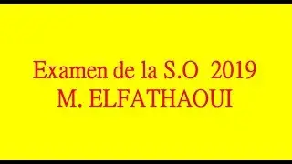 EP 9 Examen fiscalité S.O 2019 Prof : M. ELFATHAOUI