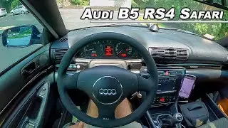 Driving The Audi B5 RS4 Safari - Rare Cosworth Powered Wagon Imported to America (POV)