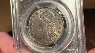 1833 O.109 Capped Bust Half Dollar, PCGS AU58 CAC