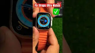 Ultra 8 smart watch belt kaise lagaye / how to put strap in smartwatch ultra #ultrasmartwatch #short