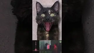 made a SLIGHLTY creepy cat clock. #artwork