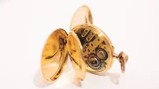 Bello reloj saboneta en oro macizo de 14 quilates