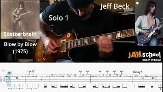 Jeff Beck Scatterbrain Guitar Solo with TAB