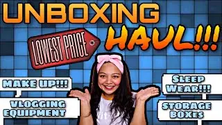UNBOXING HAUL: SHOPEE & LAZADA PRODUCTS | Vlogging equipment, makeup and MORE!!! | Joyce Caille