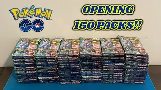 I opened 150 PACKS of POKEMON GO to try & COMPLETE THE SET after 1,000 DAYS!! (pokemon card opening)