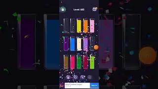 181-185 Level love water color sort puzzle game 2024