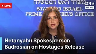 LIVE: Netanyahu Spokesperson Shosh Badrosian Briefs on Hostages Release, JD Vance Visit | AC1G