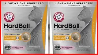 ARM & HAMMER Hardball Lightweight Platinum Multi Cat Easy, No Mess Scooping, Clumping Cat Litter