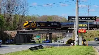 Amtrak Northeast Regional crossing Fort Avenue in Lynchburg - April 9, 2022
