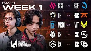 🔴LEC WINTER SPLIT W1D3🔴Komentarz: Nervarien, LeoFromKorea, Bialito🔴