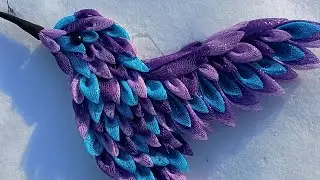 Hummingbird wreath on foam sheet 😍