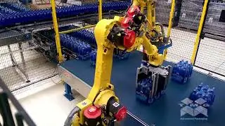 BALE HANDLING SYSTEM WITH ROBOT - sistema de movimenta&ccedil;&atilde;o de fardos  rob&ocirc;