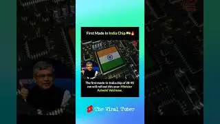 India Unveils Its First Indigenous Semiconductor Chip (28-90 nm) 🇮🇳🔥#trendingnews #viralnews#shorts