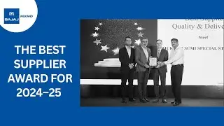 Mukand Sumi Special Steel Ltd has been recognized as the Best Supplier for the year #awards