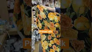 Fabric and dress design inspiration! Printed silk, best of both worlds satin and chiffon. #making