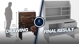 3d modelling study table (from Nilkamal)  in 3ds Max