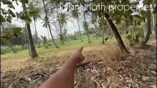 ID#571 24gunta🌴🌴coconut farm land red soil near village North facing property 9845468777