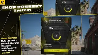 FiveM Store Robbery System | Live Progress UI | Webhook Logging | Anti-Exploit | ESX/QBCore/QBox