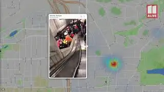 Video from Arts Center MARTA station shows large crowds after death investigation
