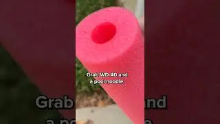 The Genius Pool Noodle Hack For Raking & Shoveling #Safety #Chores #Protection