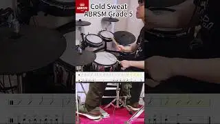 Cold Sweat - ABRSM Grade 5 B1 2024 Syllabus Drum Cover with Tab