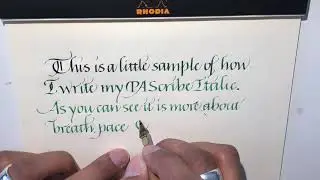 Writing at the correct pace