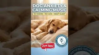 Stop Dog Panic Instantly 🛑 10 Hours Vet Certified Anxiety Sound 🐶 #dogmusic #doganxiety #calmmusic