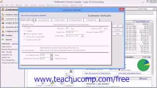 Sage 50 2014 Tutorial Setting Customer Defaults Sage Training Lesson 2.2