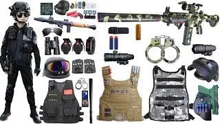 1Unboxing mysterious toy box, toy gun collection，AWM sniper rifle，RGB，Glock，walkie talkie