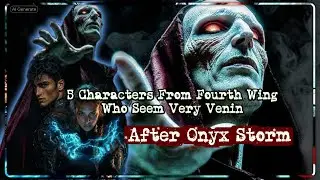 5 Characters From Fourth Wing Who Seem Very Venin After Onyx Storm ! After Xaden Riorson who will be
