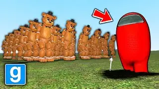 AMONG US IMPOSTERS VS FNAF ARMY! - Garry's Mod Gameplay - Gmod FNAF Sandbox