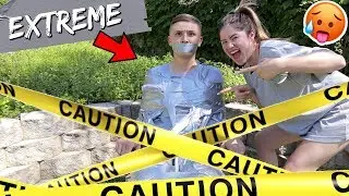EXTREME DUCT TAPE CHALLENGE!!! *Husband VS Wife*