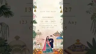 wedding invitation video canva #InvitationDesign #CardDesign