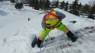 Snow removal, Brandon Manitoba, Canada 