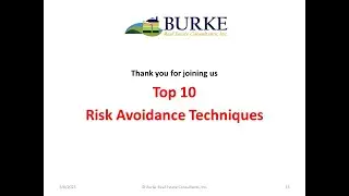 Top 10 Risk Avoidance Techniques!
