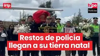 As&iacute; fue la llegada a Jauja de los restos del polic&iacute;a que muri&oacute; al intentar salvar a perrito