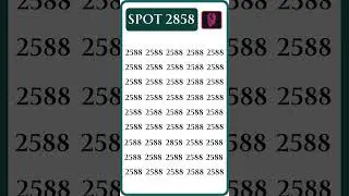 SPOT THE ODD NUMBER #shorts #viralshorts  #puzzle