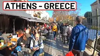 Walking in Monastiraki - Athens | Antique Market - UNSEEN VIDEO