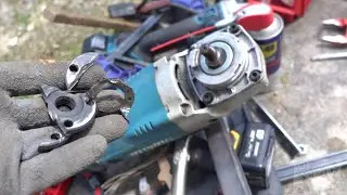 Dépannage Makita meuleuse avec écrou serrage disque bloqué (Calmement et méthode bourrin)