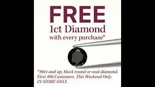 Black Friday @ The Jewelry Store | Free Black Diamond In-Store Only